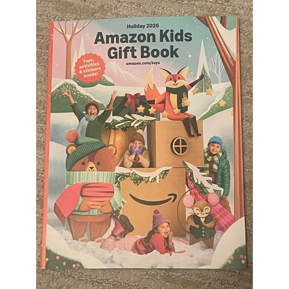 Amazon Kids Gift Book Holiday 2026 Toy Catalog Stickers Wish List New